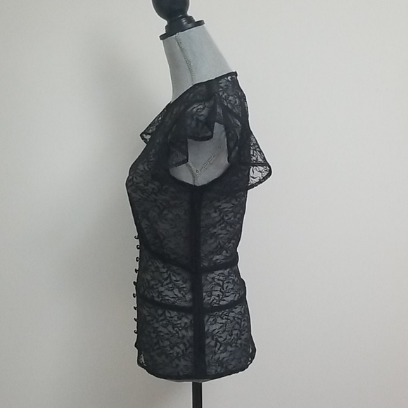 Chelsea28 sheer lace top - Picture 3 of 7